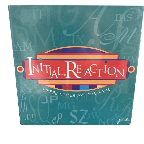 Initial Reaction Where Names Are The Game Adult Board Game New Sealed - Picture 3 of 3